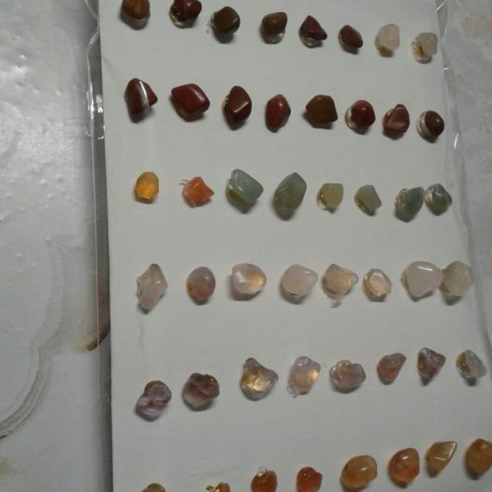 gemstone earrings 12 pairs